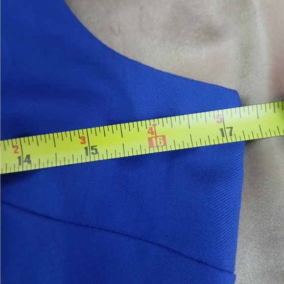 J. Crew Vibrant Blue Mini Dress with planks - Picture 3 of 10